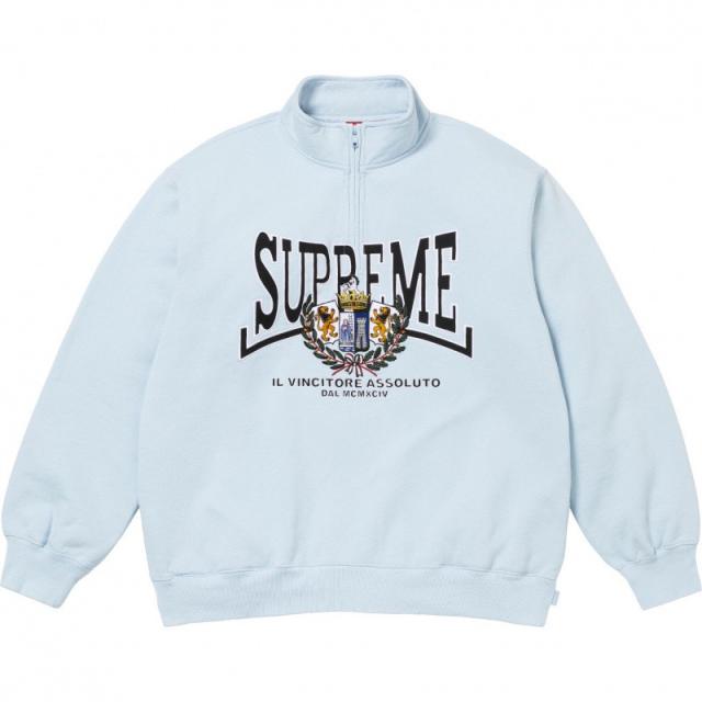 1:1 Top Quality Sup Crest Applique Half Zip Pullover