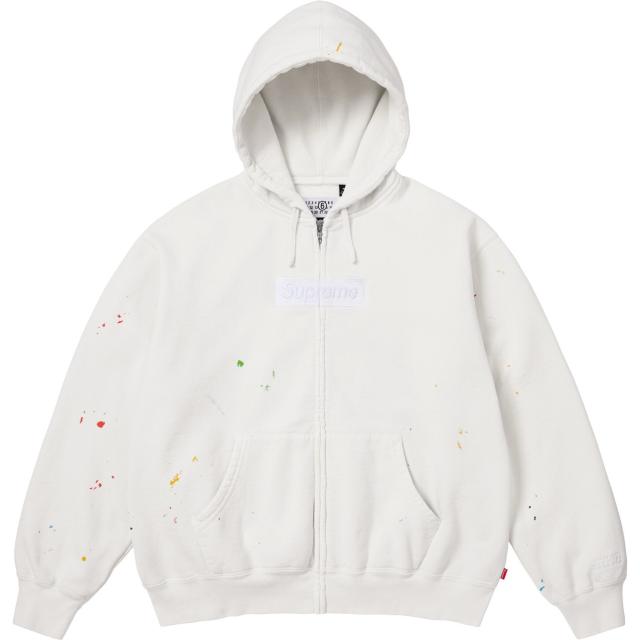 1:1 Top Quality Sup MM6 Maison Margiela Box Logo Zip Up Hoodie 3 Colors