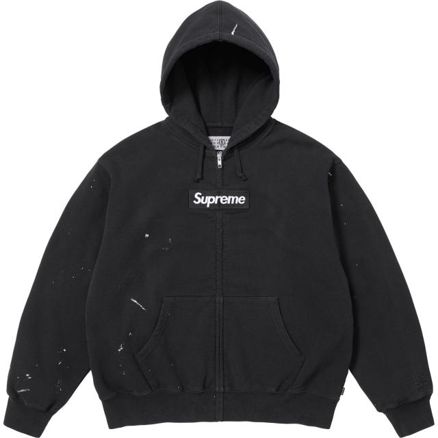 1:1 Top Quality Sup MM6 Maison Margiela Box Logo Zip Up Hoodie 3 Colors