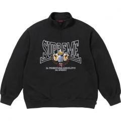 1:1 Top Quality Sup Crest Applique Half Zip Pullover