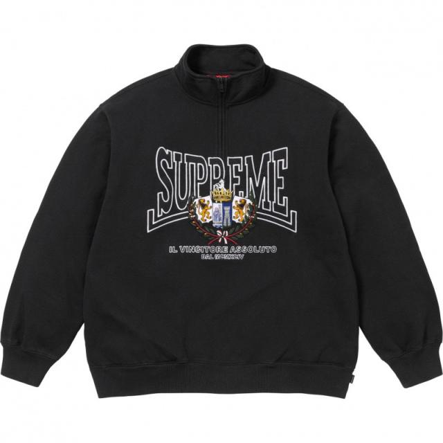 1:1 Top Quality Sup Crest Applique Half Zip Pullover