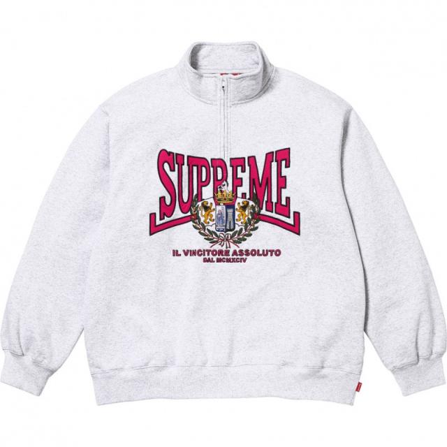1:1 Top Quality Sup Crest Applique Half Zip Pullover