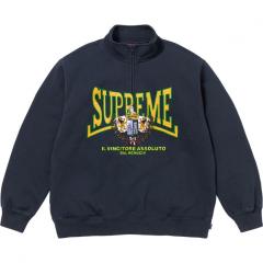 1:1 Top Quality Sup Crest Applique Half Zip Pullover