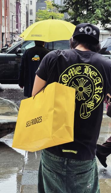 1:1 Top Quality CH White Tee Neon Yellow Horseshoe Logo Back Print