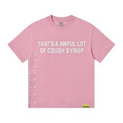 Cough Syrup Minimal Street Small Front Slogan Side Ruler Scale Print Large Stacked Bold Letter Back Tee 5 colors 29302154