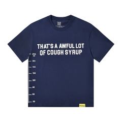 Cough Syrup Minimal Street Small Front Slogan Side Ruler Scale Print Large Stacked Bold Letter Back Tee 5 colors 29302154