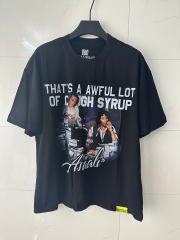 Cough Syrup Movie Scene Two Characters Stacked Cash Portrait Photo Asaali Cursive Signature Contrast Double Slogan Tee 29303852