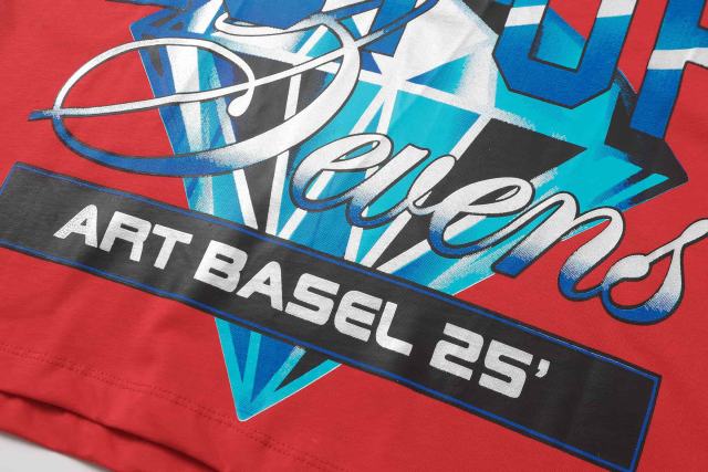 Cough Syrup Art Basel 25 Limited Blue Water Wave Gradient Letter Diamond Sevens Back Script Overlay Text Tee 3 colors 29290138