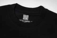 Cough Syrup Red Hue Grim Reaper Group Portrait Gothic Death Letter Front Large Orange Bold Block Slogan Print Tee 29303887