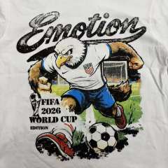 Mixed Emotion USA Canada Mexico World Cup Bald Eagle Soccer Print T-shirt 29370478