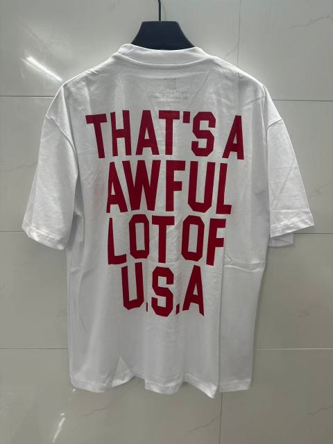 Cough Syrup Bald Eagle American Flag Feather Banner Hip Hop Portrait Front Large Bold Red Block Letter Tee 29303913