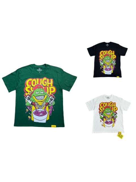 Cough Syrup Retro Old School Streetwear Front Chill Frog Mascot Chain Necklace Syrup Drip Cartoon Illustration Print T-Shirt 3 colors 29344031