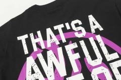 Cough Syrup Pink Graffiti Typography Dual Line Front Circular Frame Grunge Text Print Tee 2 colors 29303963