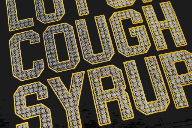 Cough Syrup Urban Streetwear Style Rhinestone Tank Graphic Print Men's Cotton Tee 29302071
