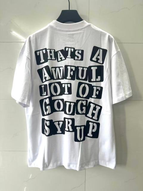 Cough Syrup Red Neon Outline Skeleton Cupid Angel Actavis Cough Syrup Bottle Spider Multi Element Combo Graphic Tee 29303909
