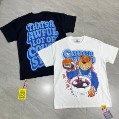 Cough Syrup Cartoon Hip Hop Streetwear Front Honey Bear Diamond Grill Teeth Chain Watch Pouring Purple Syrup Ice Cup Drip Print T-Shirt 2 colors 29344042
