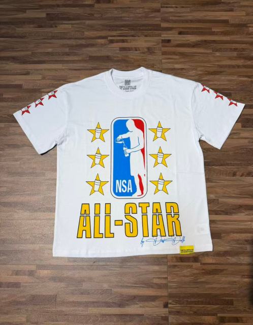 Cough Syrup All-Star NSA Figure Silhouette Star Sleeve Double Sided Print Tee 2 colors 29290030
