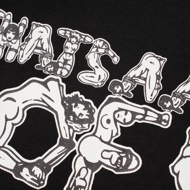 Cough Syrup Unique Aesthetic Figure Constructed Letter Front Back Printed Tee 2 colors 29290006