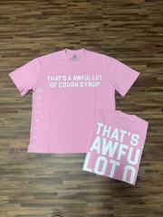 Cough Syrup Minimal Street Small Front Slogan Side Ruler Scale Print Large Stacked Bold Letter Back Tee 5 colors 29302154