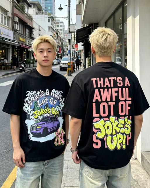 Cough Syrup Jokes Up Tour Purple Luxury SUV Car NY Graffiti Double Sided Print Tee 2 colors 29288649