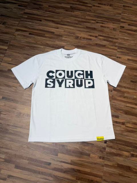 Cough Syrup Block Box Letter Front And Back Double Sided Print Tee 2 colors 29290013