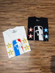 Cough Syrup All-Star NSA Figure Silhouette Star Sleeve Double Sided Print Tee 2 colors 29290030