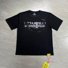Cough Syrup Grunge Hip Hop Streetwear Front Faded Distressed Umbrella Text Back Giant Stacked Worn Block Letter Print T-Shirt 2 colors 29345297