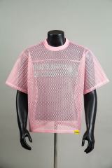Cough Syrup Retro Sport Streetwear Available Front Simple Block Typography Back Large Stacked Letter Print Cropped Mesh Jersey T-Shirt 4 colors 29345315