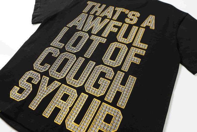 Cough Syrup Urban Streetwear Style Rhinestone Tank Graphic Print Men's Cotton Tee 29302071