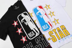 Cough Syrup All-Star NSA Figure Silhouette Star Sleeve Double Sided Print Tee 2 colors 29290030