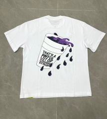 Cough Syrup PO' UP US City Name List Green Box Text Gradient Flame Front Purple Syrup Dripping Disposable Cup Print Tee 2 colors 29303911