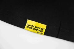 Cough Syrup The Last Supper Hip Hop Rapper Group Remake Painting Front Large Bold Yellow Block Letter Slogan Print Tee 29303902