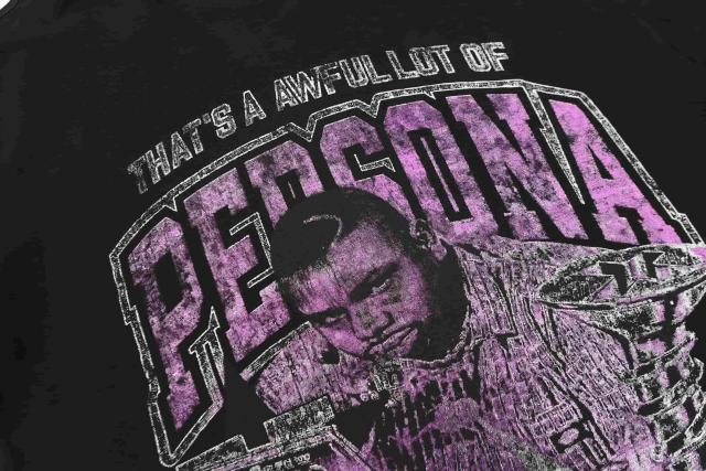 Cough Syrup Purple Faded Grainy DJ Screw Tribute RIP Memorial Persona Gothic Font Portrait Graphic Print Tee 29303823