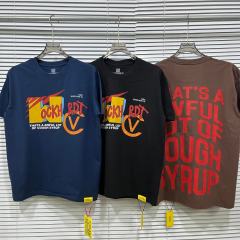 Cough Syrup Color Contrast Graffiti Deformed Art Letter Print Tee 3 colors 29359168