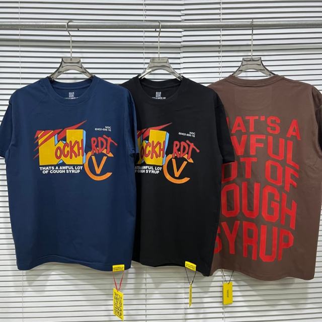 Cough Syrup Color Contrast Graffiti Deformed Art Letter Print Tee 3 colors 29359168