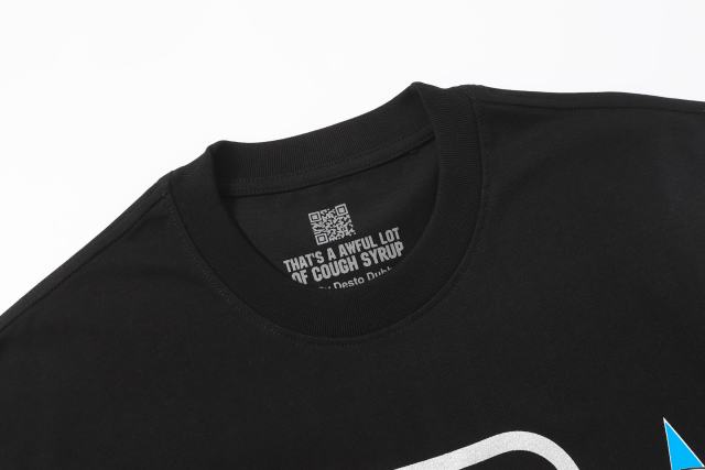Cough Syrup All-Star NSA Figure Silhouette Star Sleeve Double Sided Print Tee 2 colors 29290030