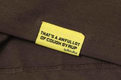 Cough Syrup Running Horses Purple Tongue Split Letter Front Full Stacked Slogan Back Tee 2 colors 29290051
