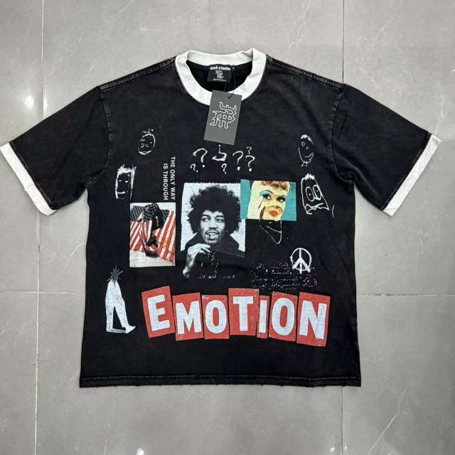 Mixed Emotion Rock Celebrity Photo Poster Collage Print T-shirt 29370505
