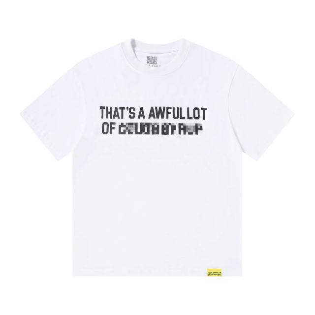 Cough Syrup Cyber Street Glitch Pixel Mosaic Half Blur Text Front Segmented Normal & Distorted Stacked Letter Back Tee 2 colors 29302180