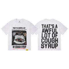 Cough Syrup High Street Front Figure Back Letter Double Side Print Tee 2 colors 29288631