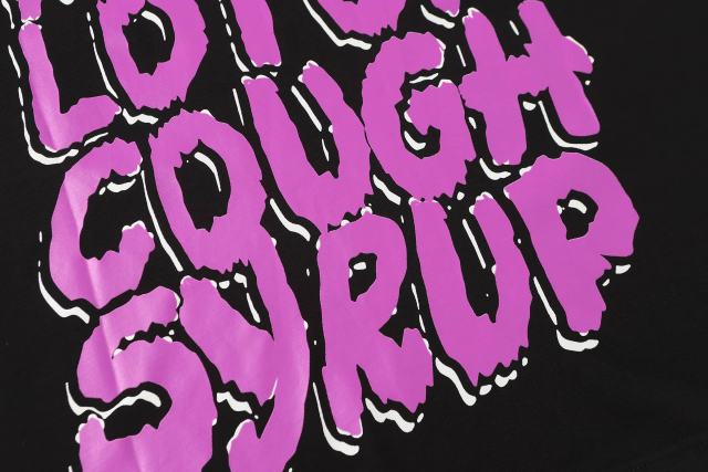 Cough Syrup Dark Punk Horror Ghostface Graffiti Figure Drip Deformed Font Dual Side Printed Tee 29302305