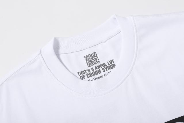 Cough Syrup Block Box Letter Front And Back Double Sided Print Tee 2 colors 29290013