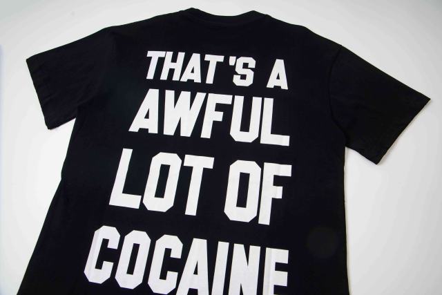 Cough Syrup Movie Scene Two Characters Stacked Cash Portrait Photo Asaali Cursive Signature Contrast Double Slogan Tee 29303852