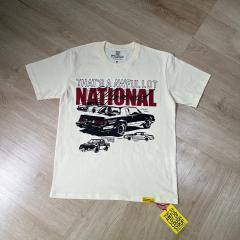 Cough Syrup Retro Automotive Streetwear Front Old School Muscle Car Line Drawing Stacked Typography Print T-Shirt 29345278