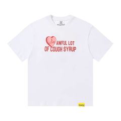 Cough Syrup I Love Nested Heart Front Cupid Angel Syrup Bottle Back Double Sided Print Tee 2 colors 29290046