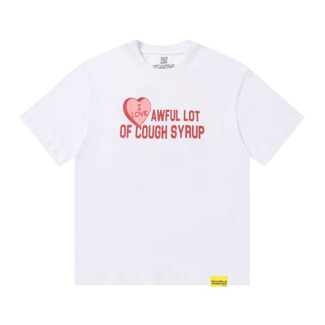 Cough Syrup I Love Nested Heart Front Cupid Angel Syrup Bottle Back Double Sided Print Tee 2 colors 29290046