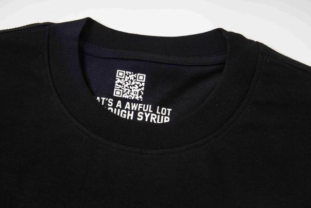 Cough Syrup The Last Supper Hip Hop Rapper Group Remake Painting Front Large Bold Yellow Block Letter Slogan Print Tee 29303902