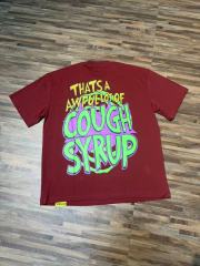 Cough Syrup Christmas Hip Hop Cartoon Grinch Lowrider Car Graphic Front Bubble Outline Stacked Slogan Tee 2 colors 29302084