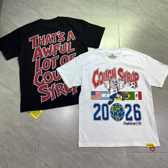 Cough Syrup Letter Usa Jersey Sea Lion National Flags Globe Soccer Ball 2026 Number Print Oversized Crew Neck T-Shirt 2 colors 29343120