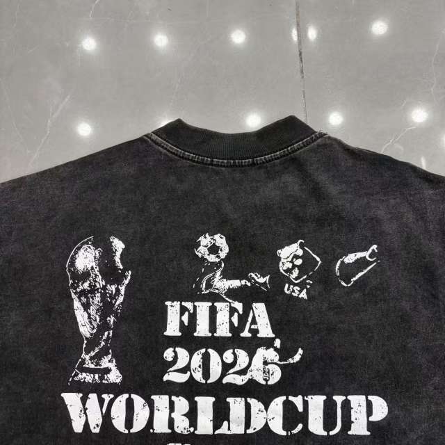 Mixed Emotion USA Canada Mexico World Cup Flame Eagle Print T-shirt 29370498